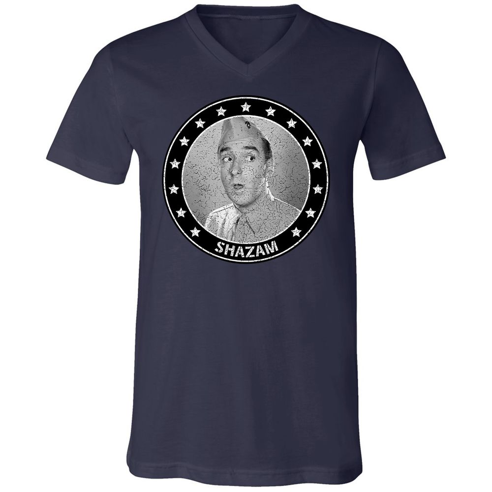 Unisex V-Neck T-Shirt - 18U9PHL7 - Navy - 2
