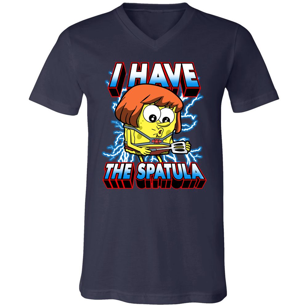 Unisex V-Neck T-Shirt - W44GA4GB - Navy - 2