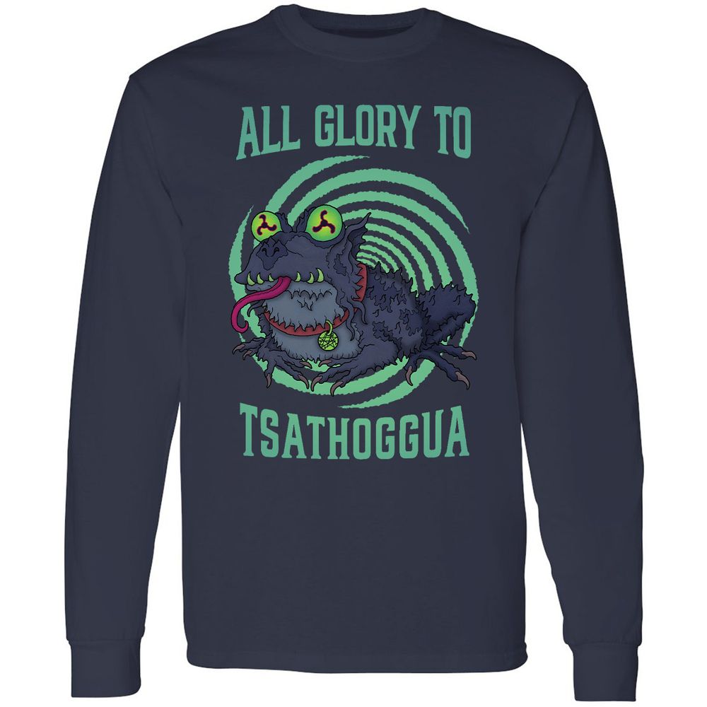 Long Sleeve T-Shirt - QCMKMJSY - Navy - 2