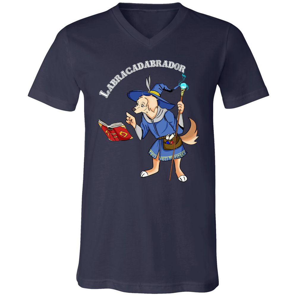 Unisex V-Neck T-Shirt - FBDYNPT4 - Navy - 2