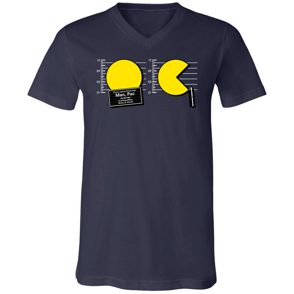 Unisex V-Neck T-Shirt - 8CE72UGG - Navy - 2