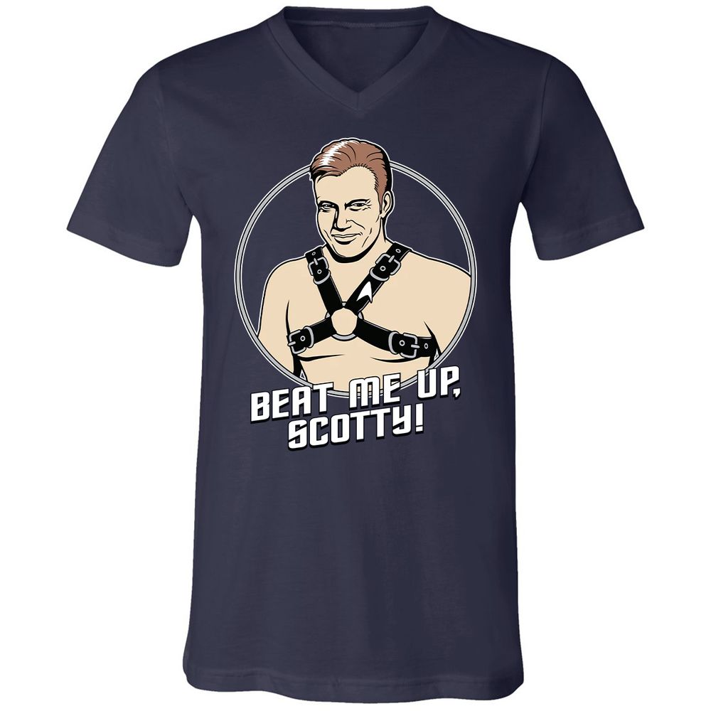 Unisex V-Neck T-Shirt - HBNGHY1G - Navy - 2