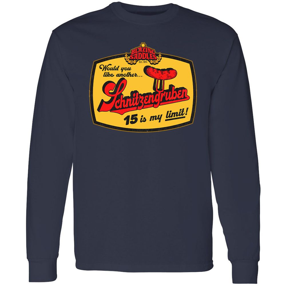 Long Sleeve T-Shirt - BJG66XCK - Navy - 2