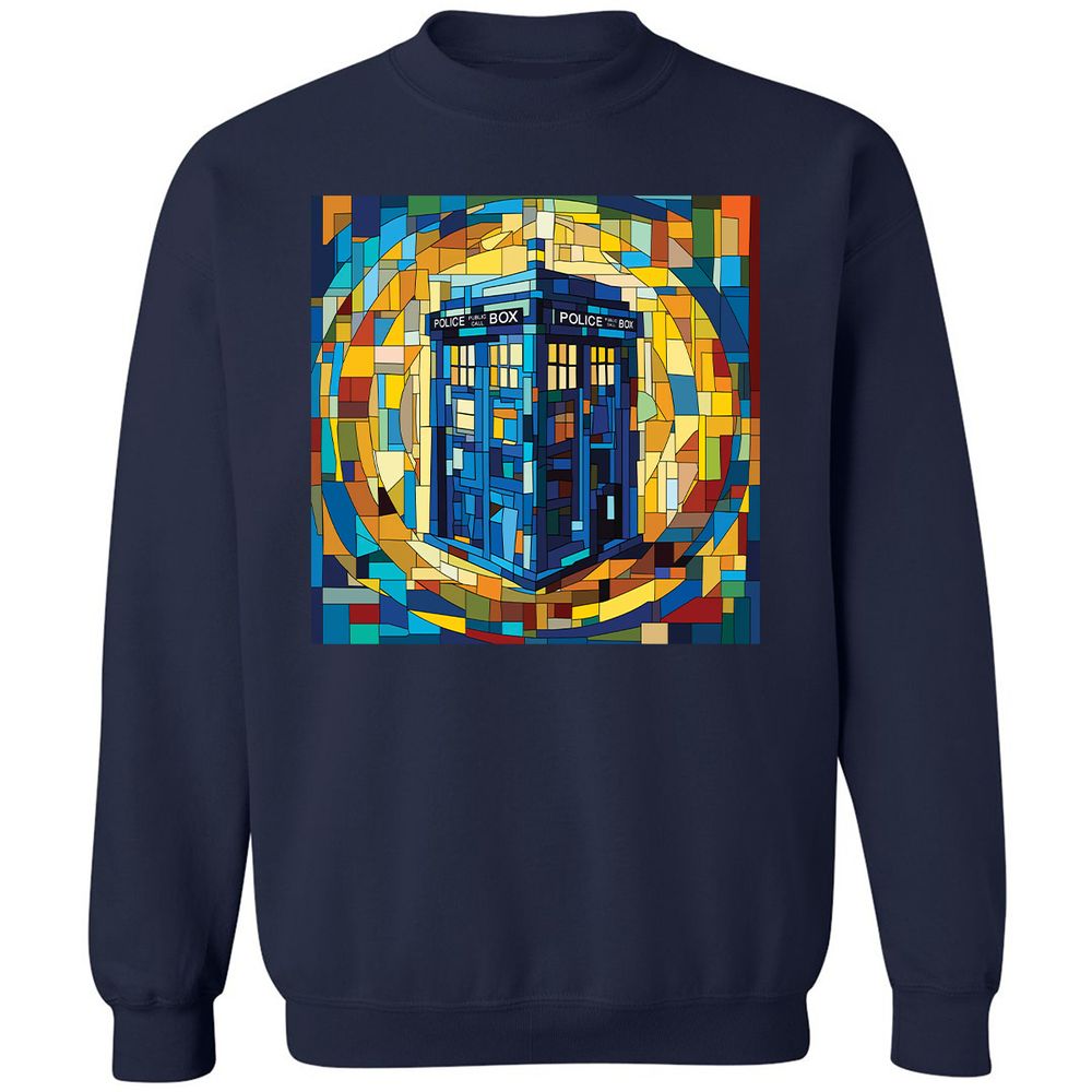 Classic Unisex Sweatshirt - 55FLSZP1 - Navy - 2