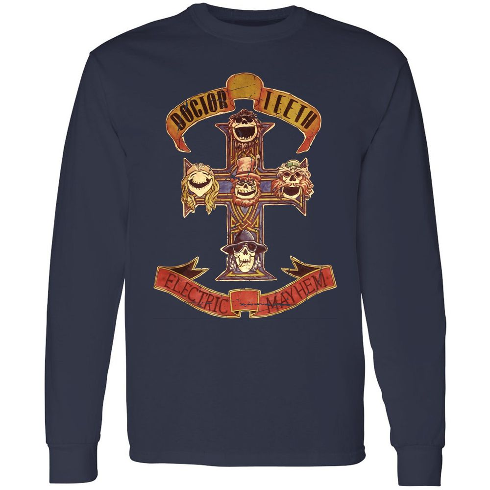 Long Sleeve T-Shirt - NKR28BLF - Navy - 2