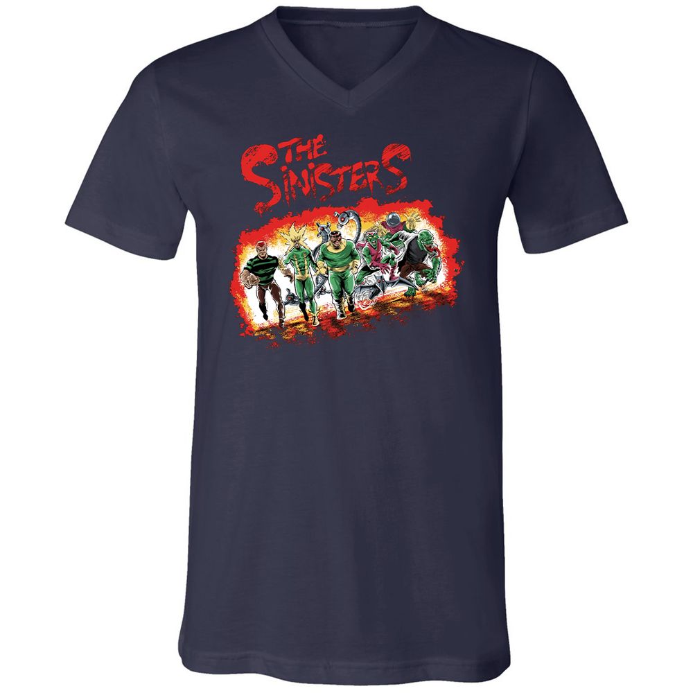 Unisex V-Neck T-Shirt - 3PXC7BVT - Navy - 2