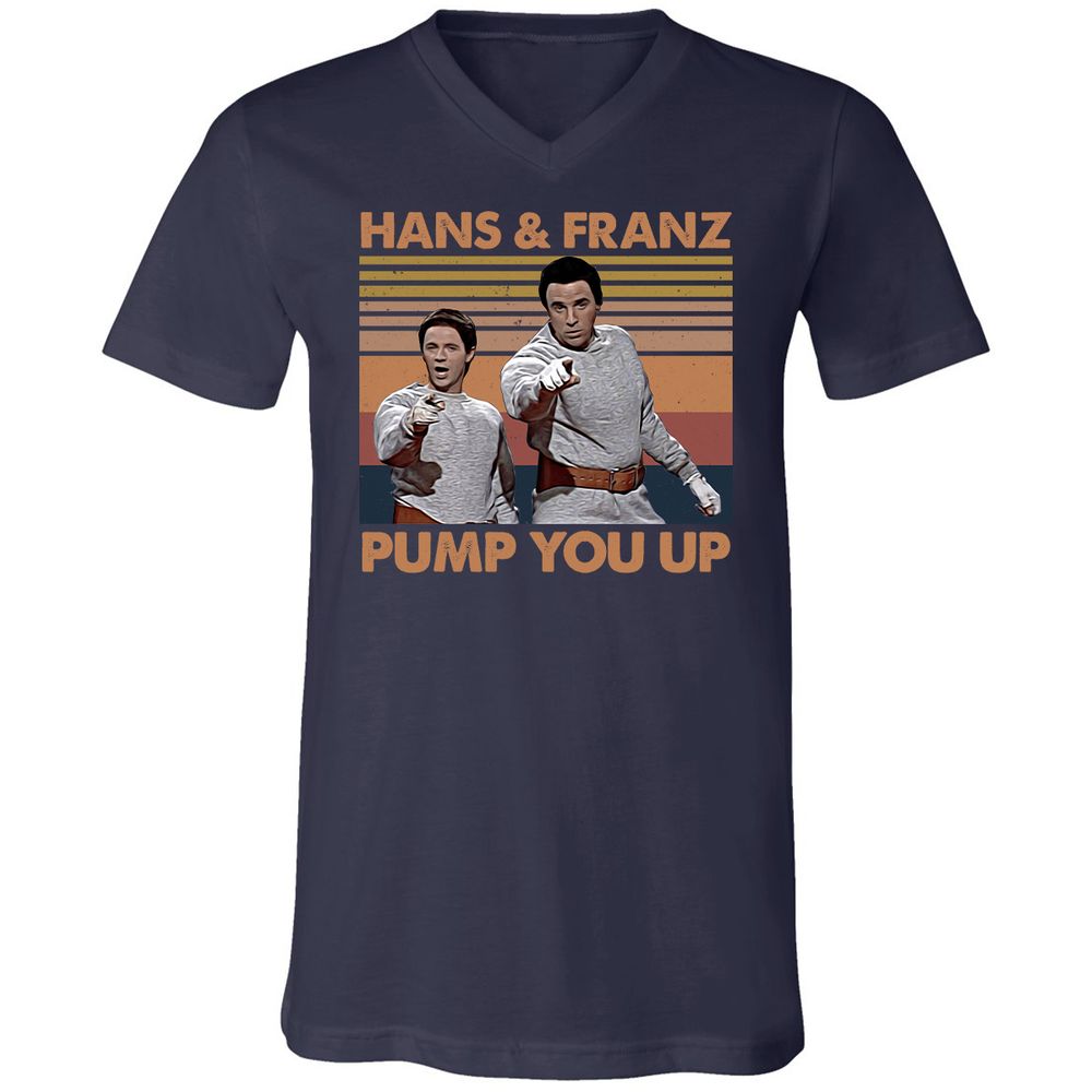 Unisex V-Neck T-Shirt - 481CAH6Q - Navy - 2