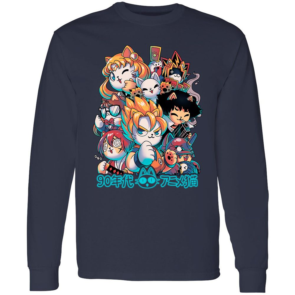 Long Sleeve T-Shirt - ERXVQSH7 - Navy - 2