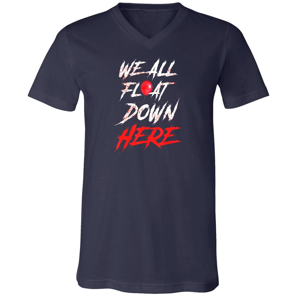 Unisex V-Neck T-Shirt - M4JK839S - Navy - 2