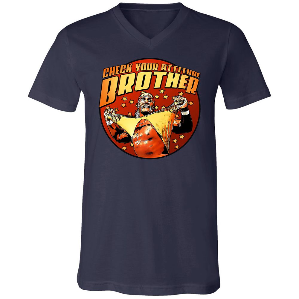 Unisex V-Neck T-Shirt - 6K7ALRNJ - Navy - 2