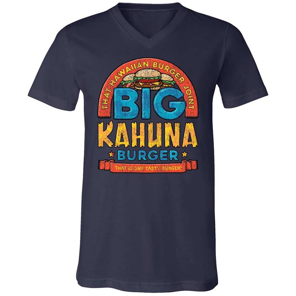Unisex V-Neck T-Shirt - T4NZTXLQ - Navy - 2