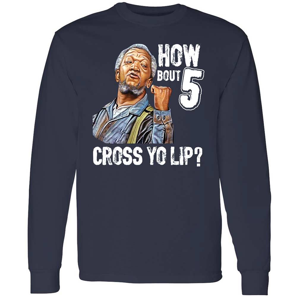 How bout 5 cross yo lip - Navy - 2
