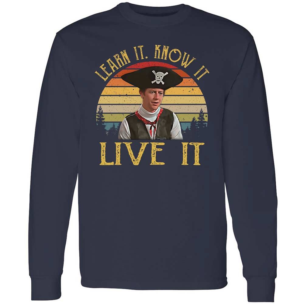 Long Sleeve T-Shirt - T97UEYCD - Navy - 2