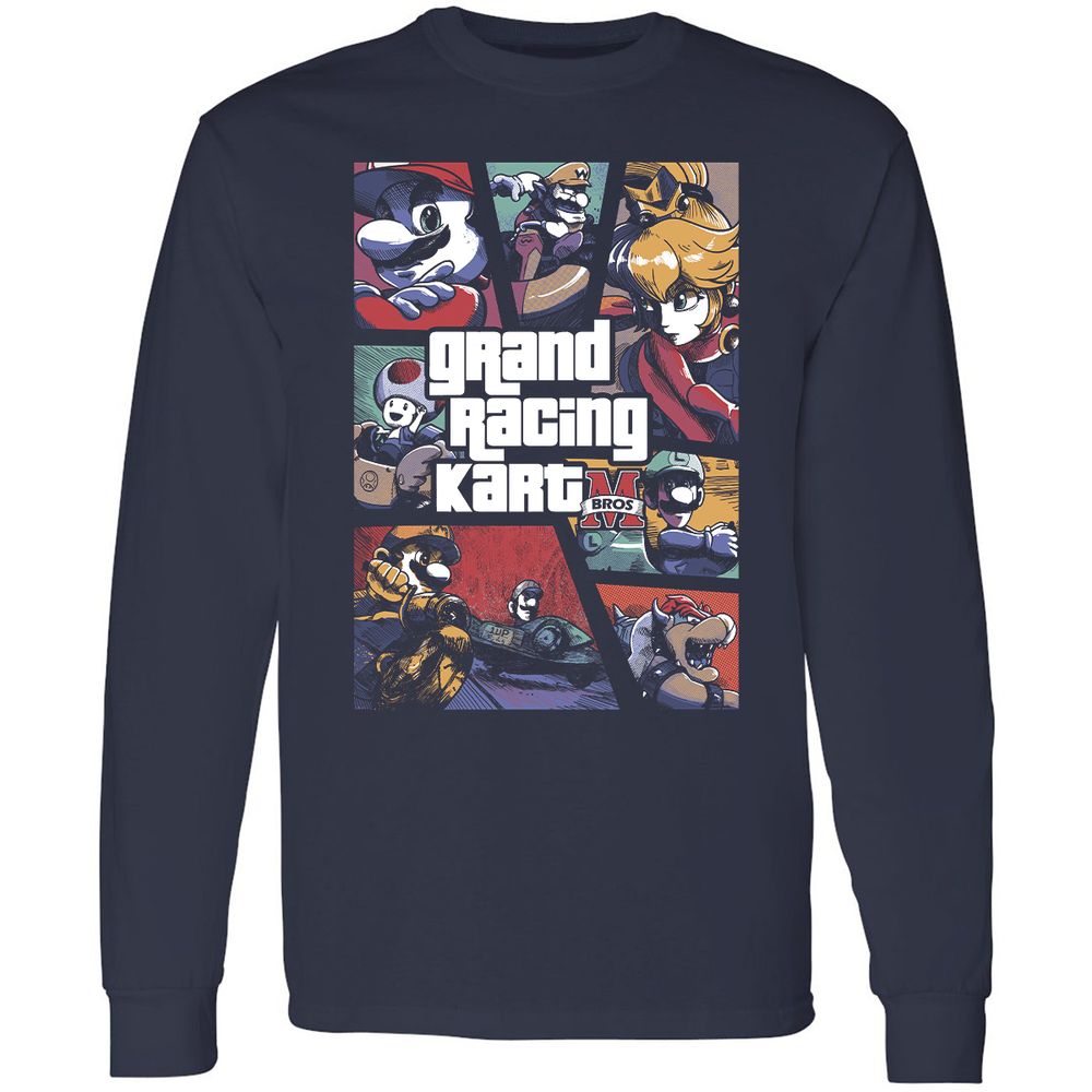 Long Sleeve T-Shirt - 9UQFHXLC - Navy - 2