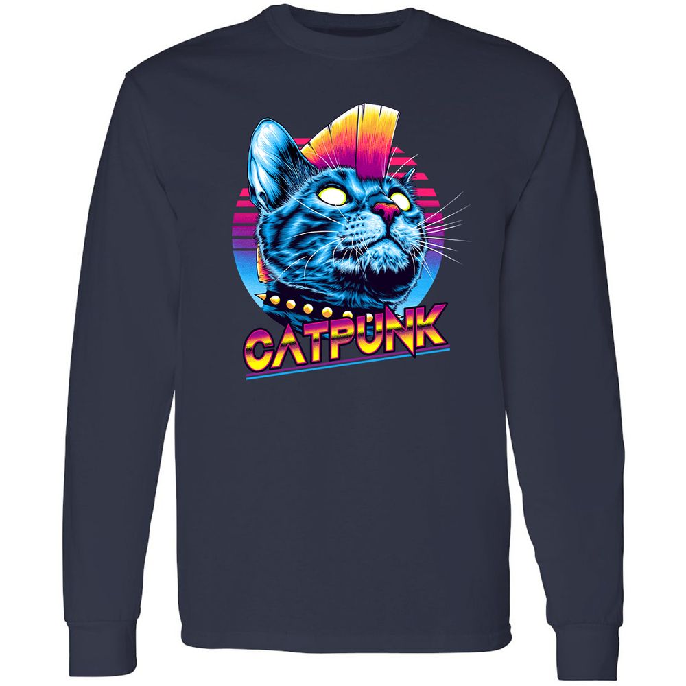 Long Sleeve T-Shirt - 3H9GG9FX - Navy - 2