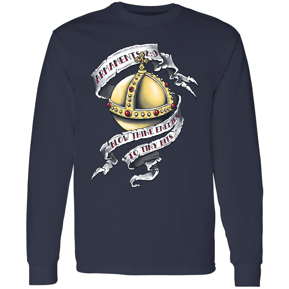 Long Sleeve T-Shirt - 8BGT4HPQ - Navy - 2