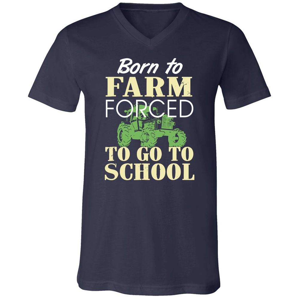 Unisex V-Neck T-Shirt - Z6YABT49 - Navy - 2