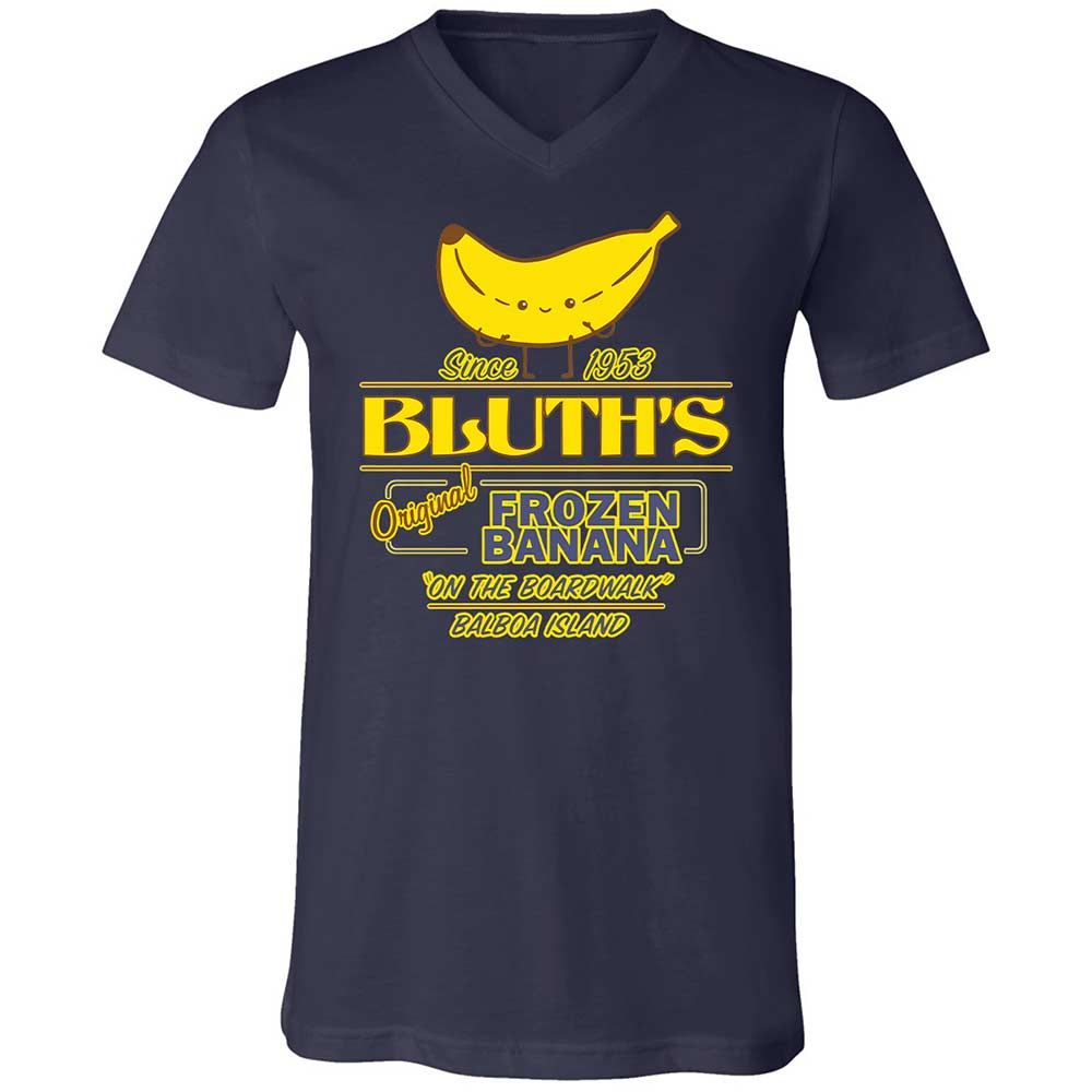 Unisex V-Neck T-Shirt - CVJP61S8 - Navy - 2