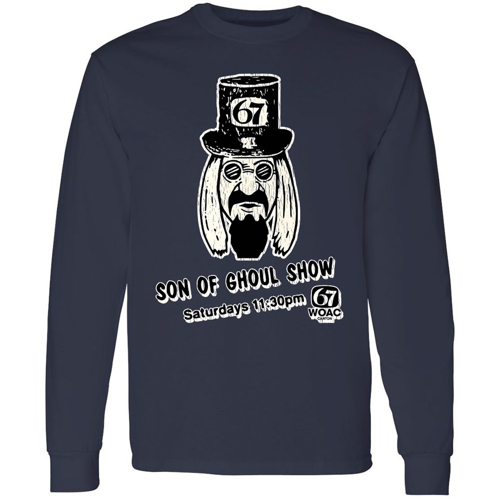 Long Sleeve T-Shirt - WUZLFRUF - Navy - 2
