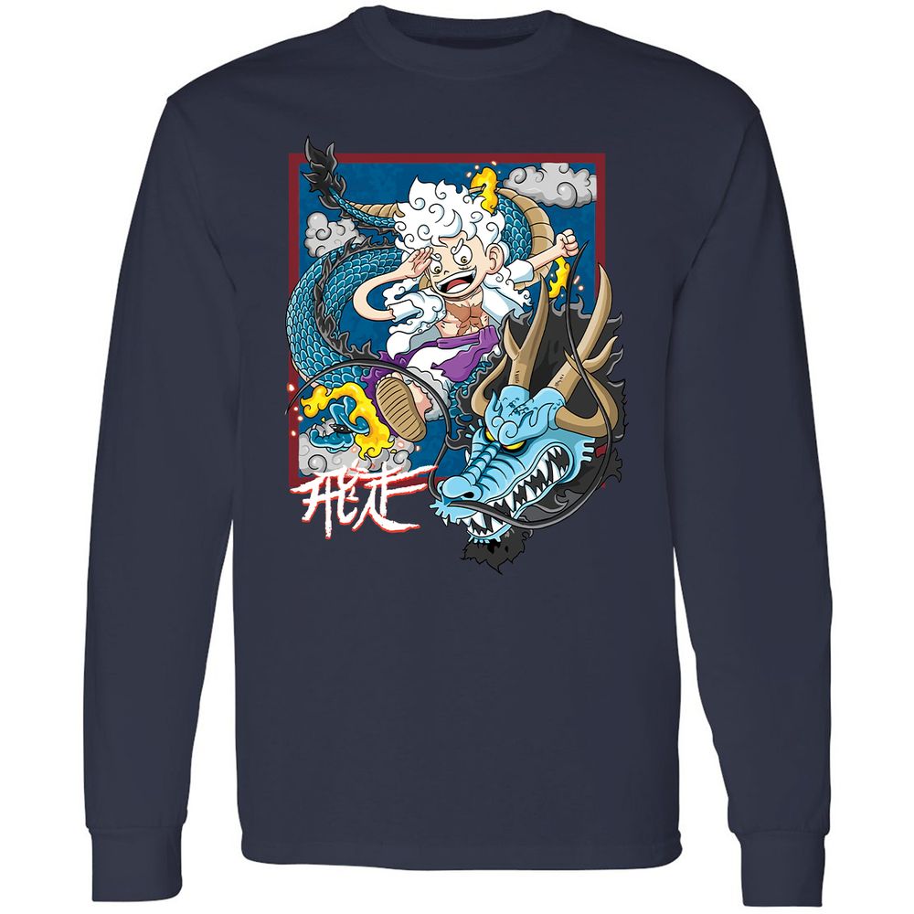 Long Sleeve T-Shirt - FH91H2Y5 - Navy - 2