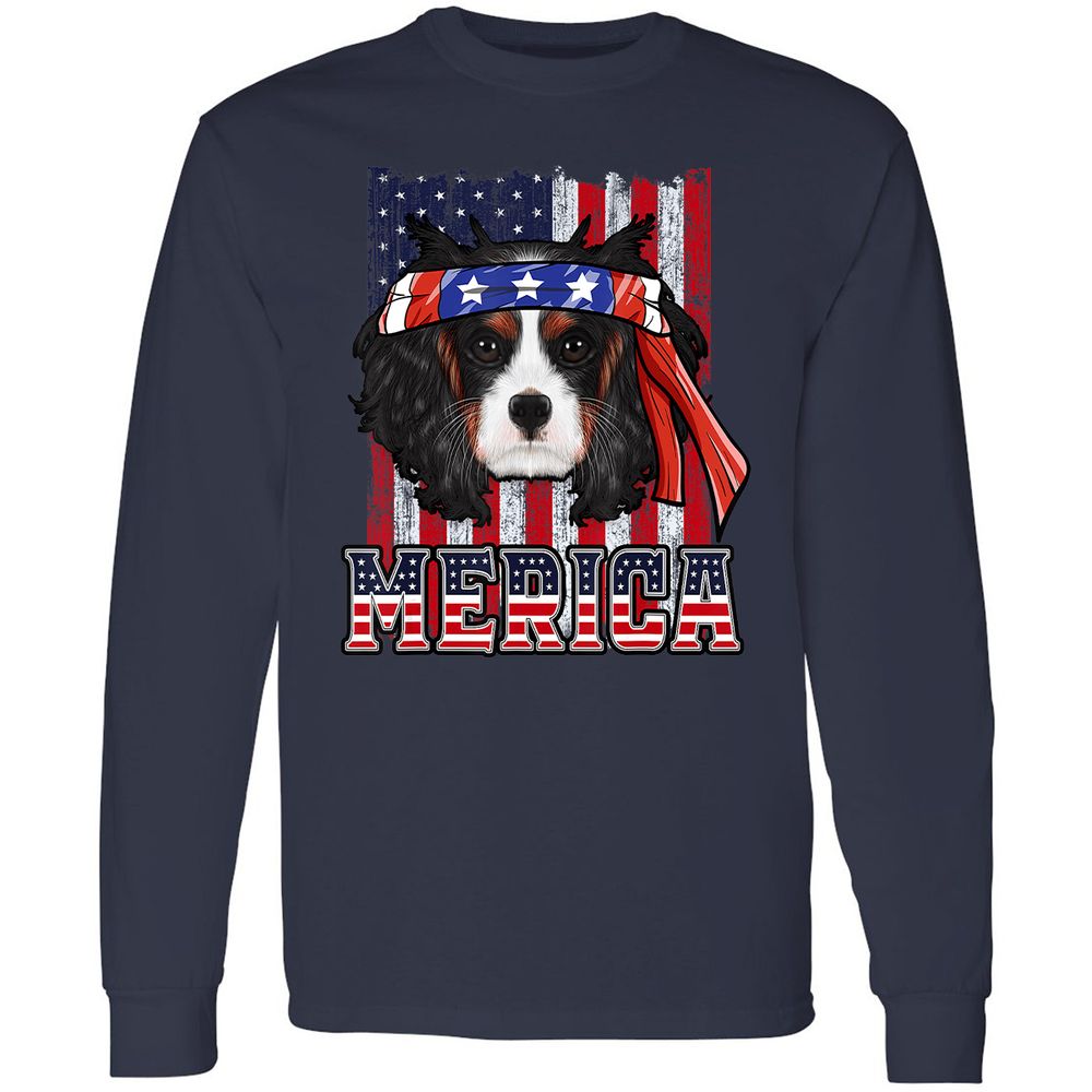 Long Sleeve T-Shirt - D7T1KW8F - Navy - 2