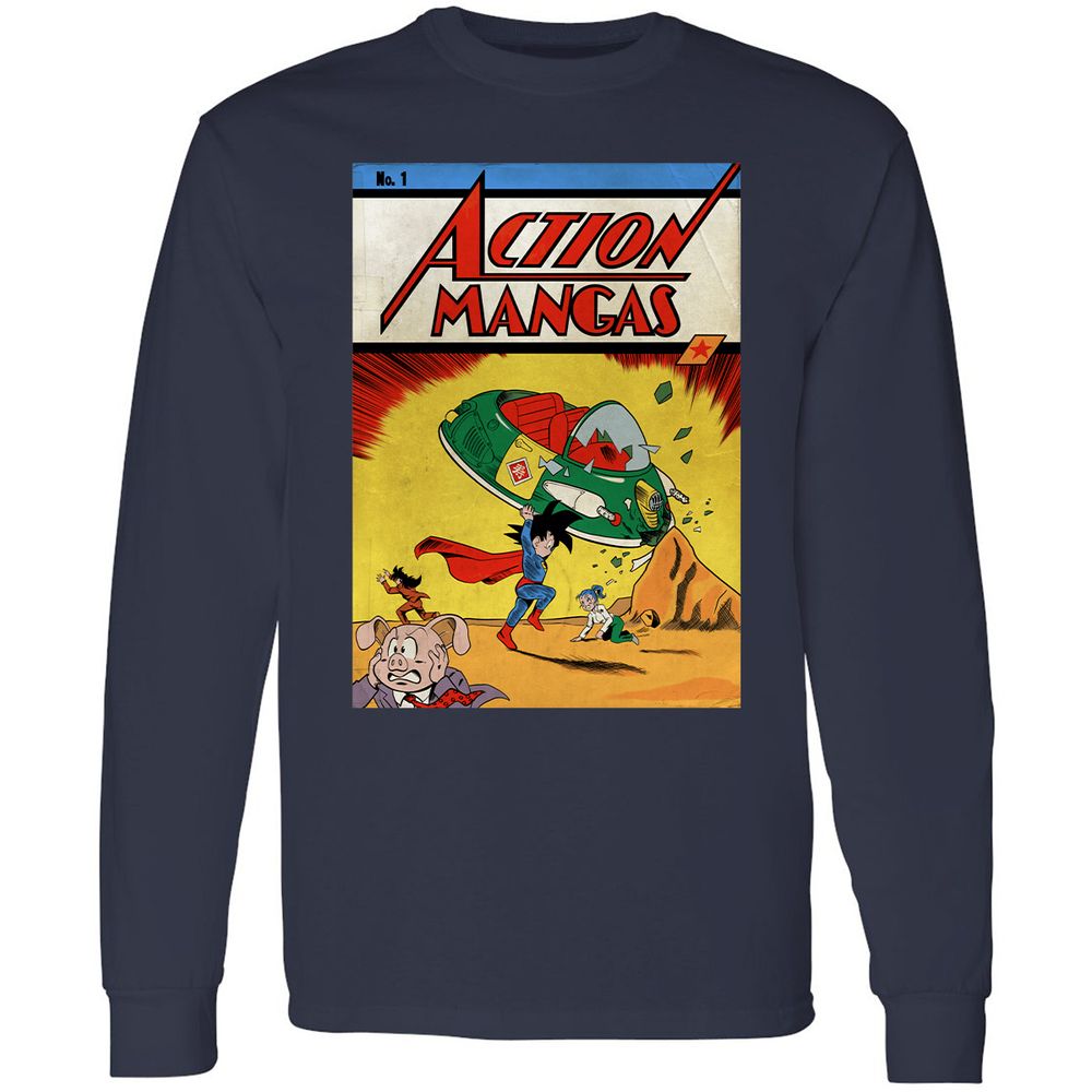 Long Sleeve T-Shirt - 6WM9RLBL - Navy - 2