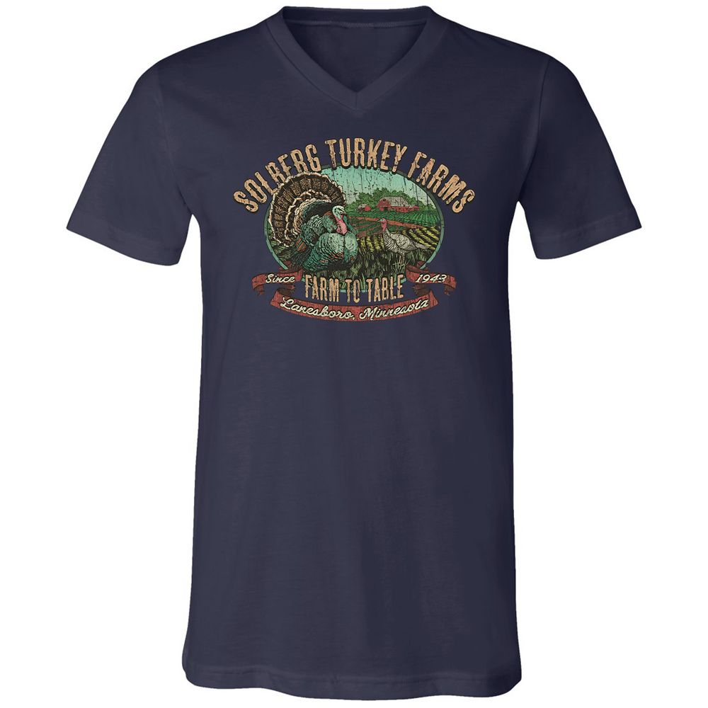 Vintage Turkey Farm Thanksgiving - Navy - 2