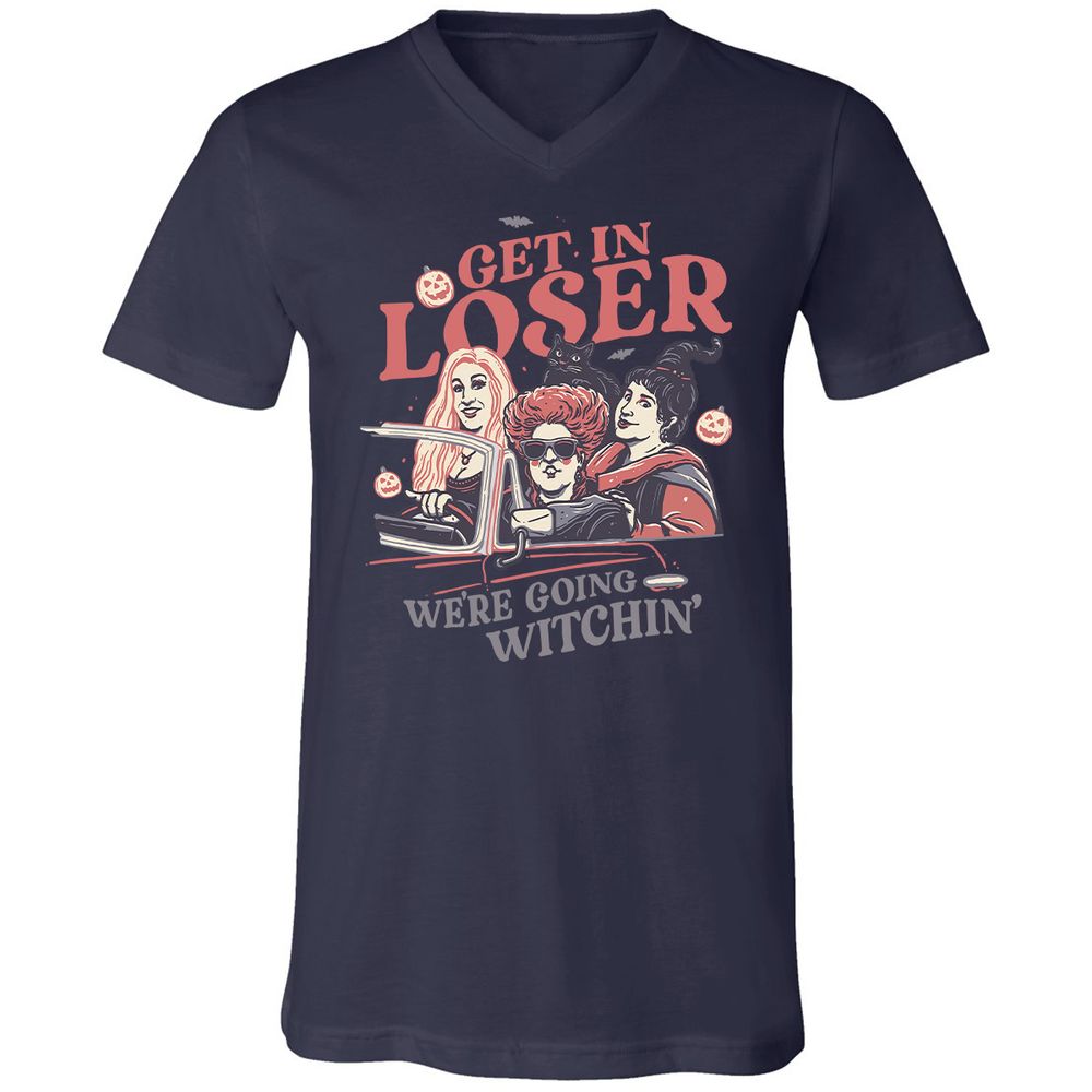 Unisex V-Neck T-Shirt - L7RGBHWS - Navy - 2