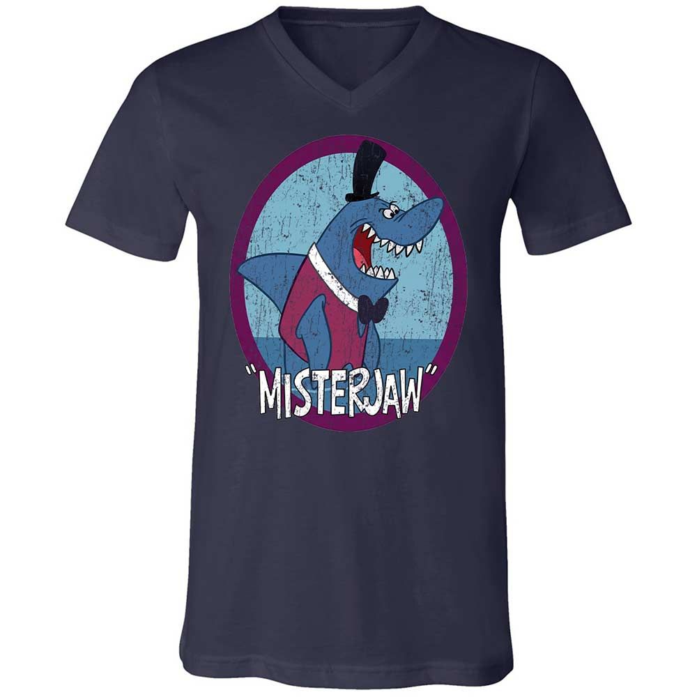 Unisex V-Neck T-Shirt - VVUW8M8W - Navy - 2