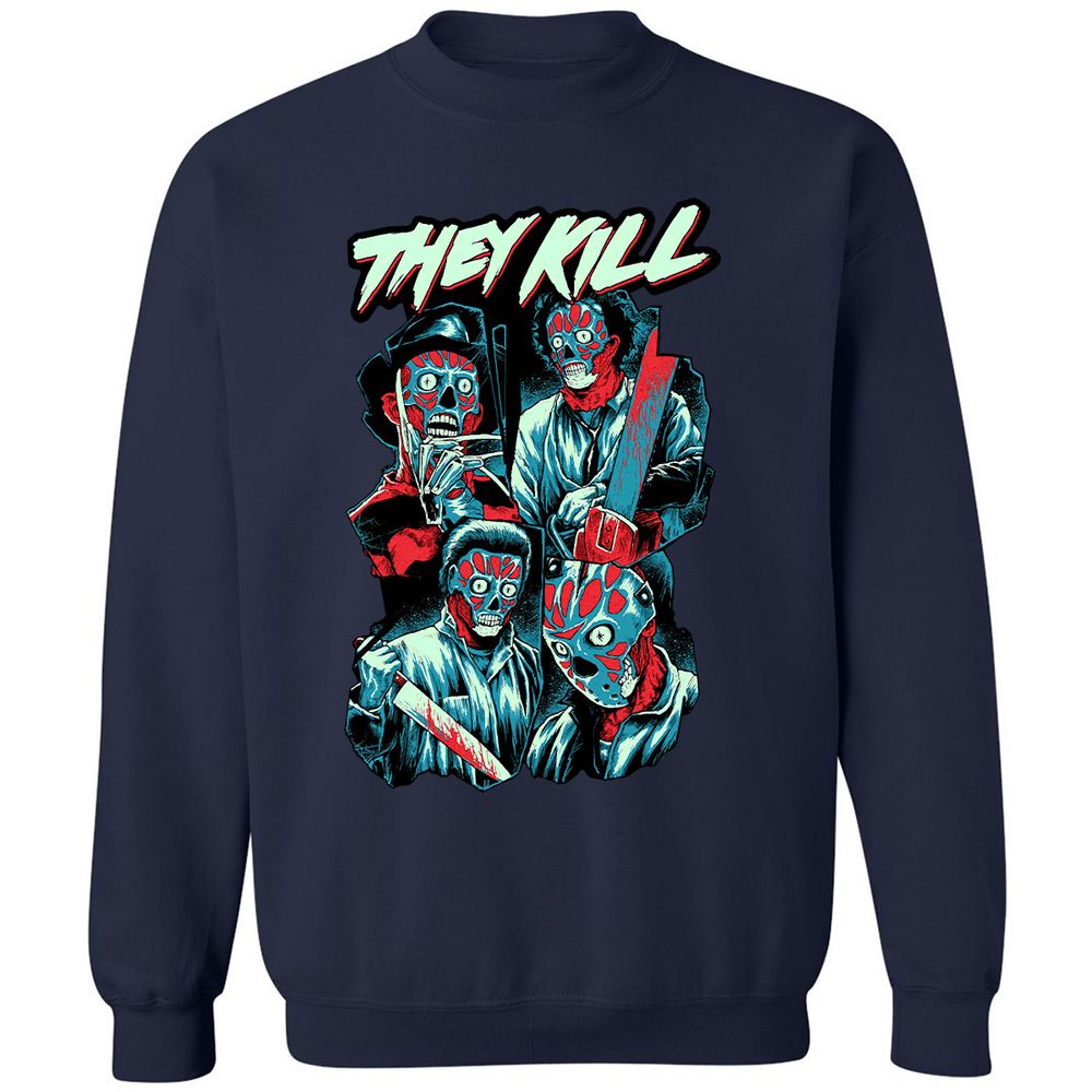 Classic Unisex Sweatshirt - HVH2KVZN - Navy - 2