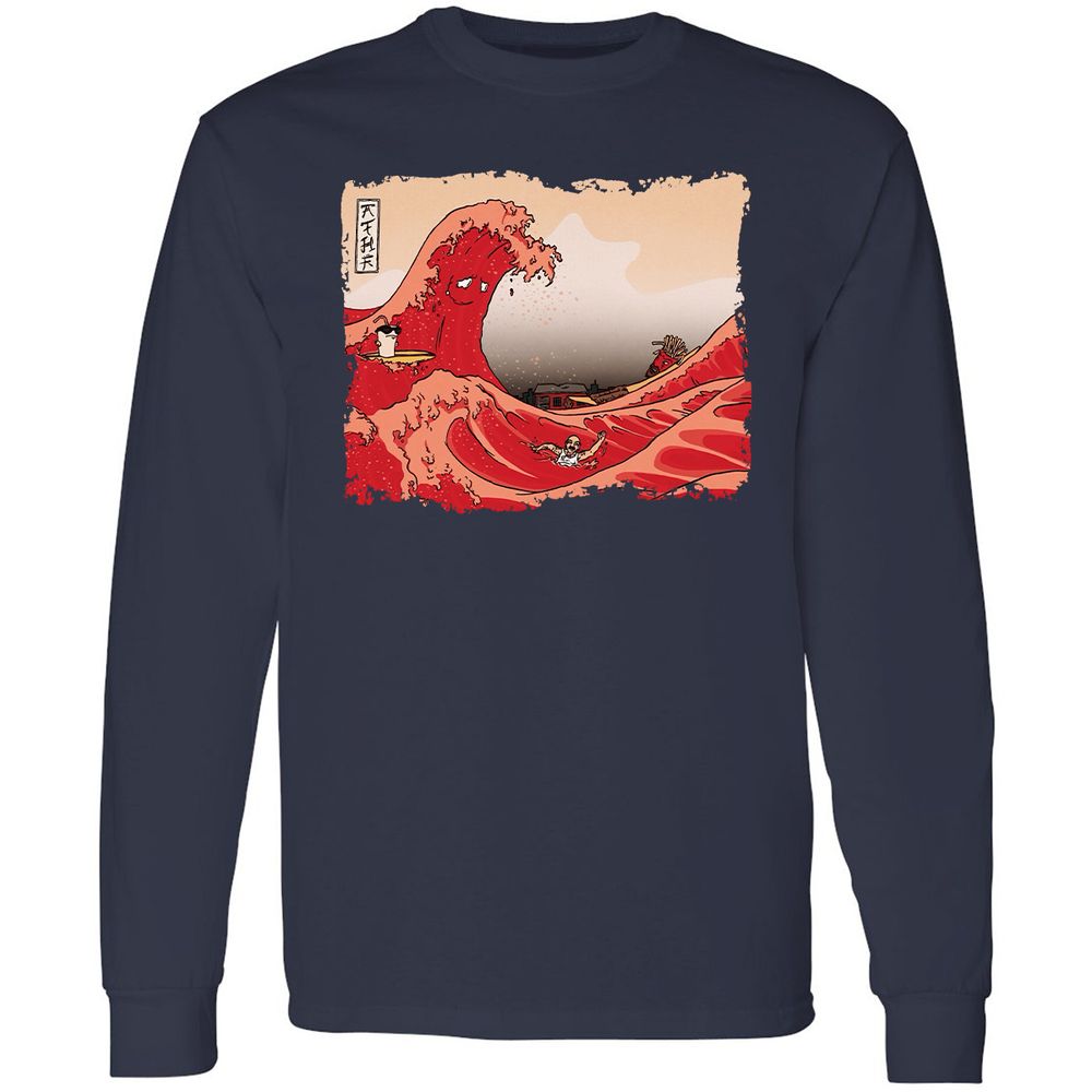 Long Sleeve T-Shirt - SDQTG7Y5 - Navy - 2