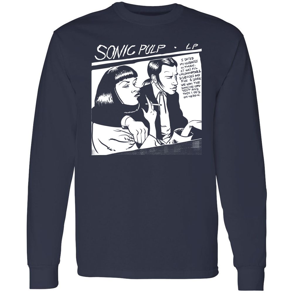 Long Sleeve T-Shirt - 445XDU2P - Navy - 2