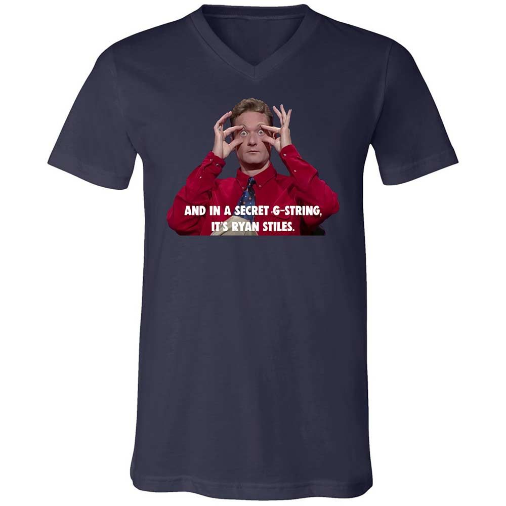 Unisex V-Neck T-Shirt - JV2RWEA5 - Navy - 2