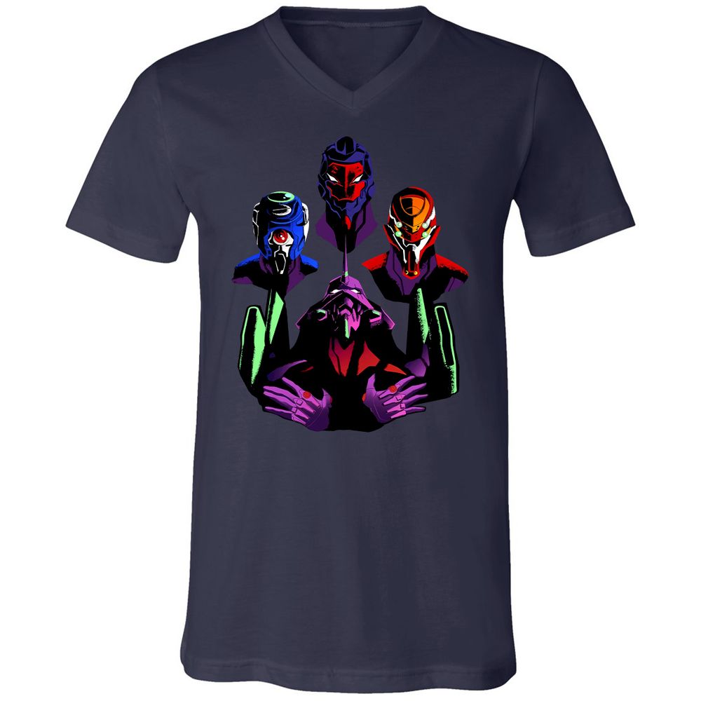 Unisex V-Neck T-Shirt - 7RPGW4W7 - Navy - 2