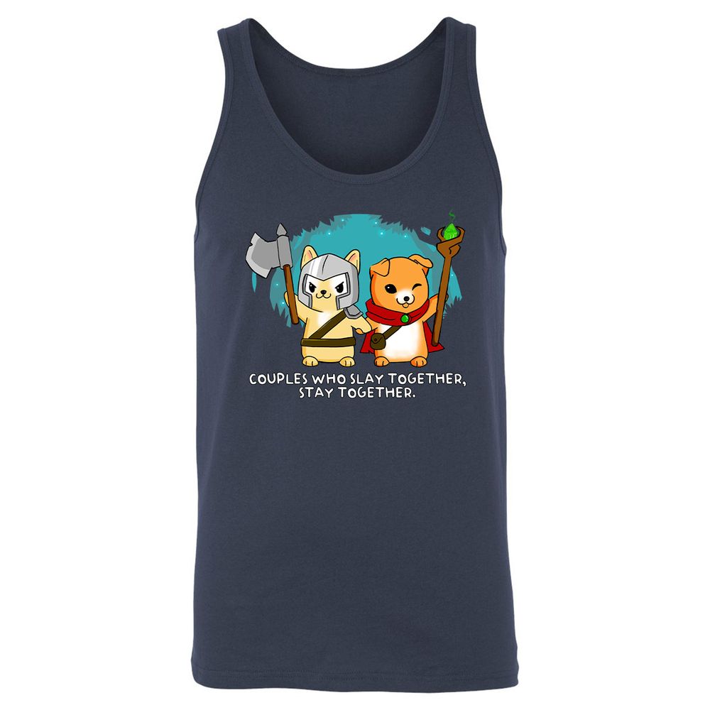 Unisex Jersey Tank - M8ZU53QG - Navy - 2