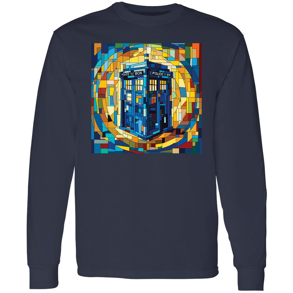 Long Sleeve T-Shirt - AVCM6SFA - Navy - 2