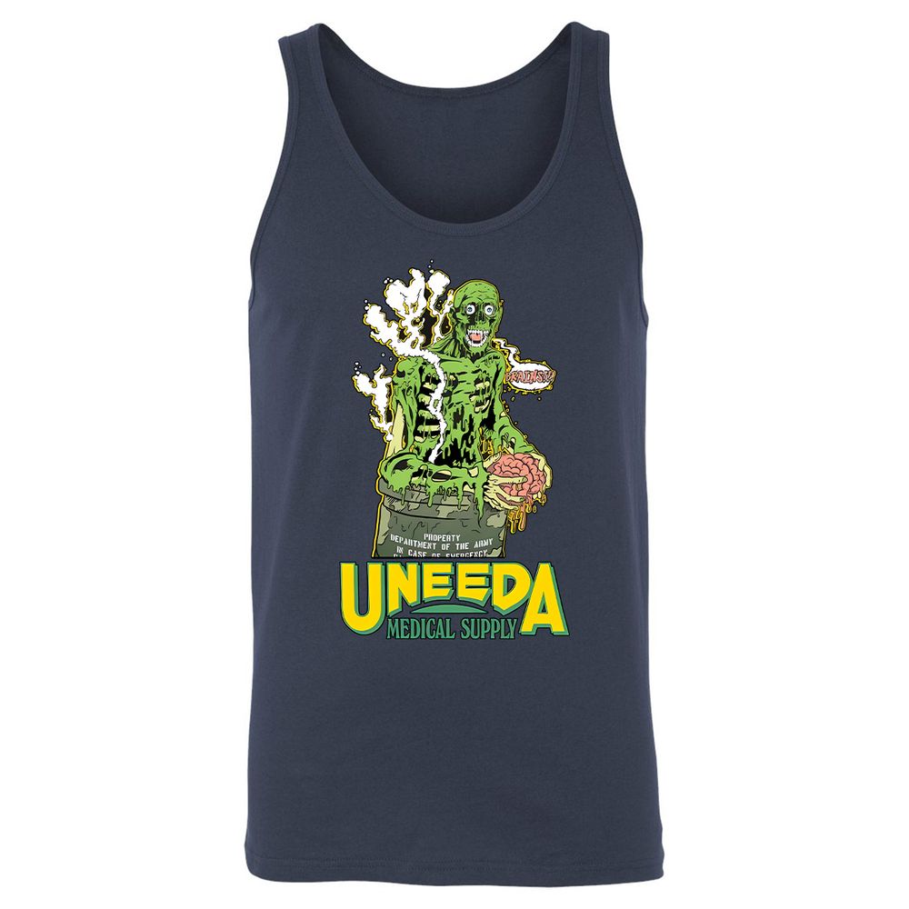 Unisex Jersey Tank - M6NKLQP8 - Navy - 2