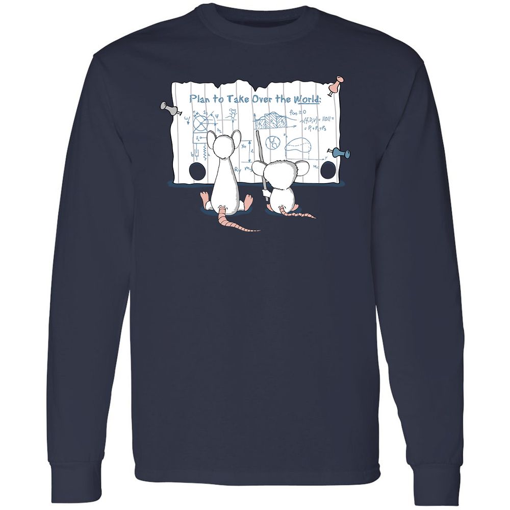 Long Sleeve T-Shirt - AZ9CA397 - Navy - 2