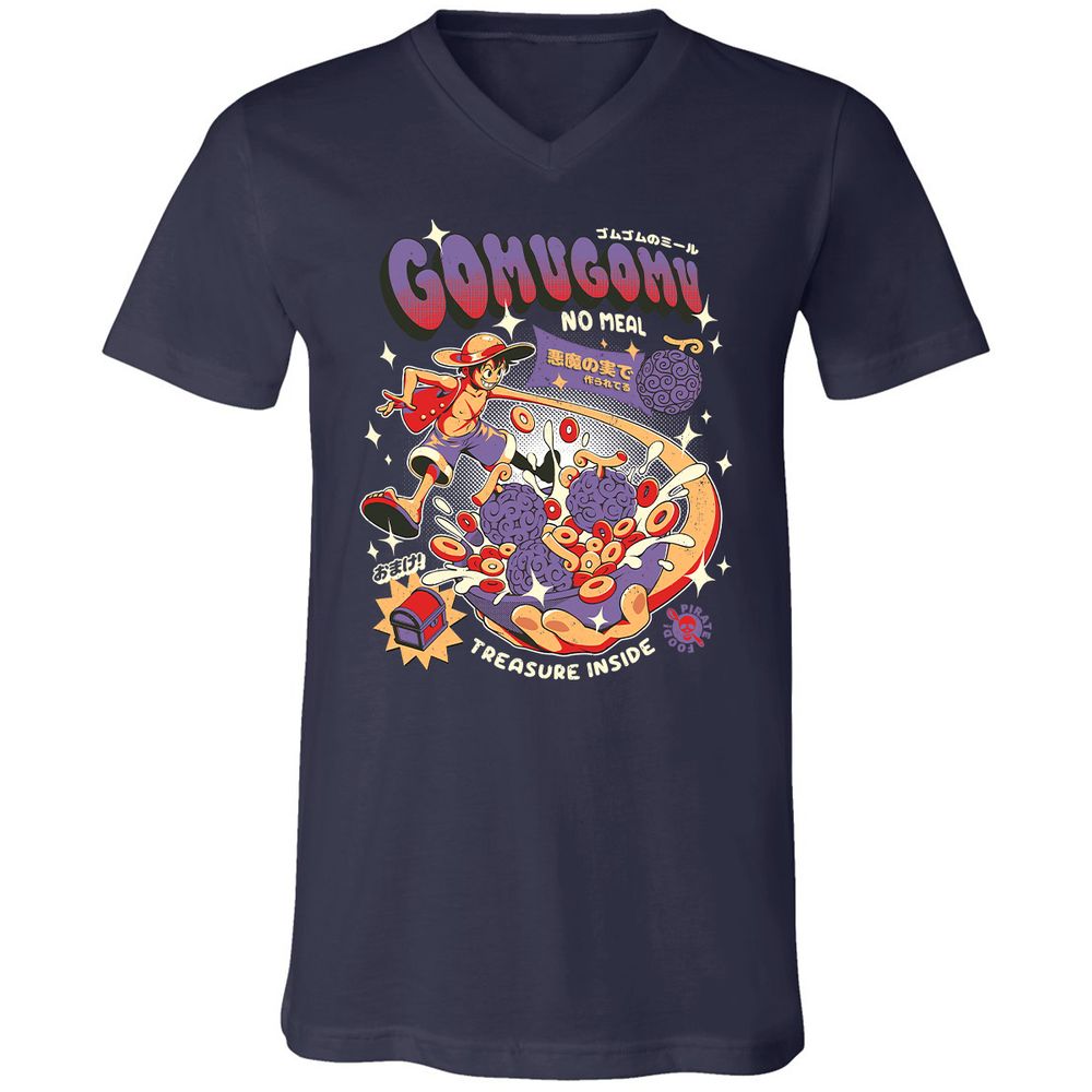 Unisex V-Neck T-Shirt - J5B5RUSE - Navy - 2