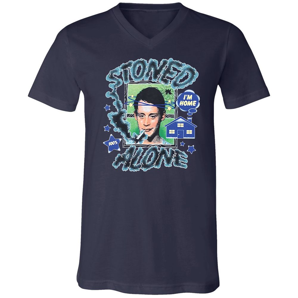 Stoned home alone - Navy - 2