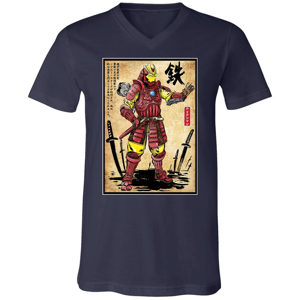 Unisex V-Neck T-Shirt - S6ZL713P - Navy - 2
