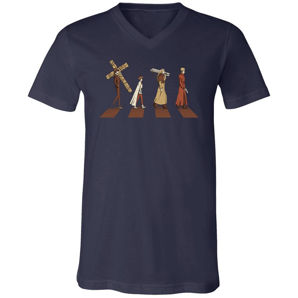 Unisex V-Neck T-Shirt - FL451L83 - Navy - 2