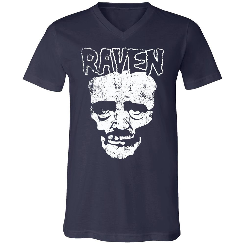 Unisex V-Neck T-Shirt - VULVSWAK - Navy - 2