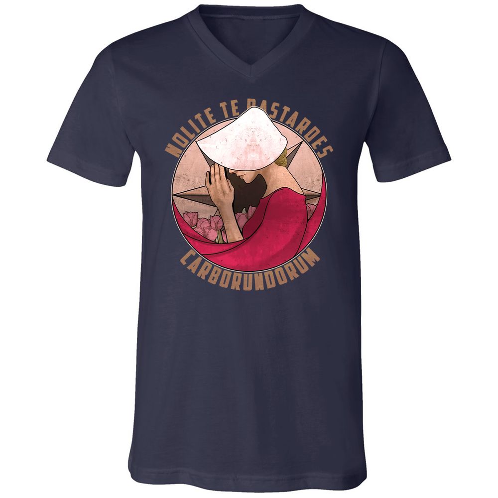 Unisex V-Neck T-Shirt - 3ZPS6SK8 - Navy - 2