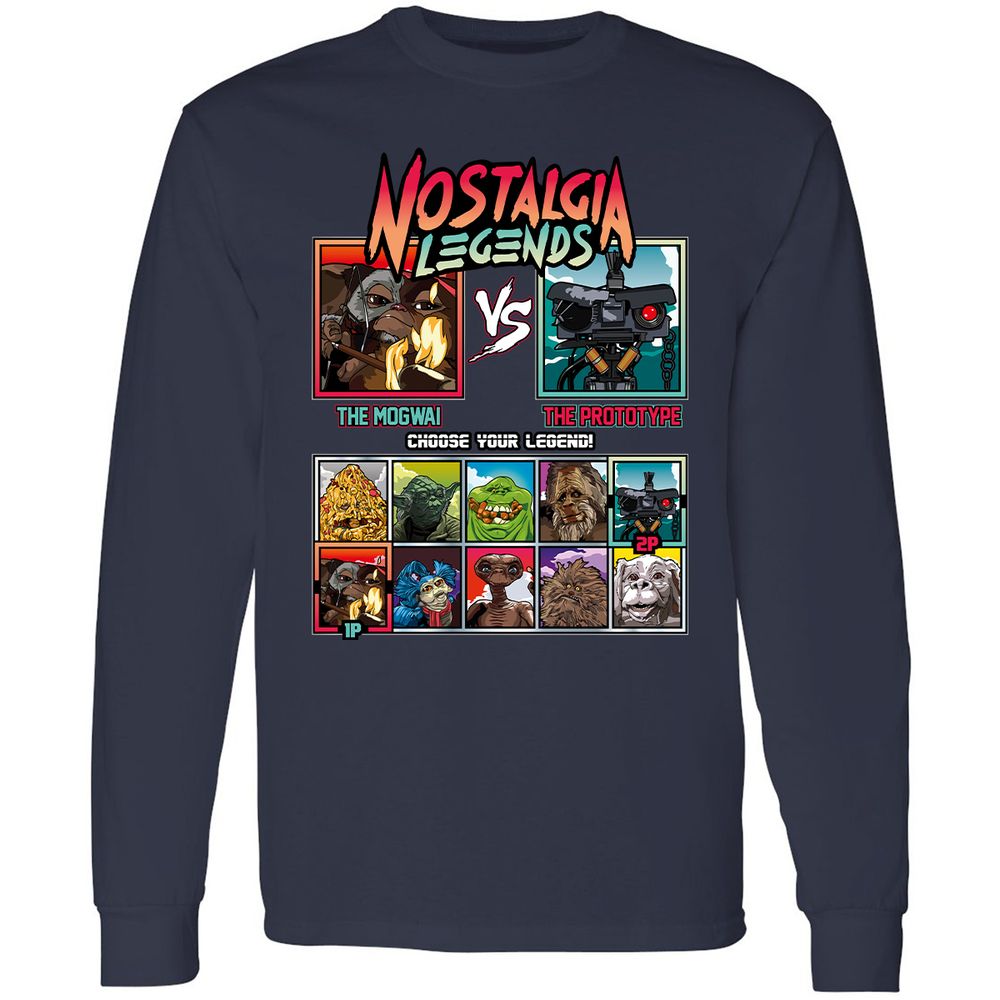 Long Sleeve T-Shirt - HZUFXN95 - Navy - 2