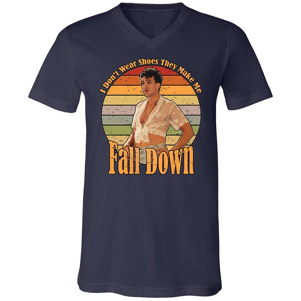 Unisex V-Neck T-Shirt - P6GA3WSP - Navy - 2