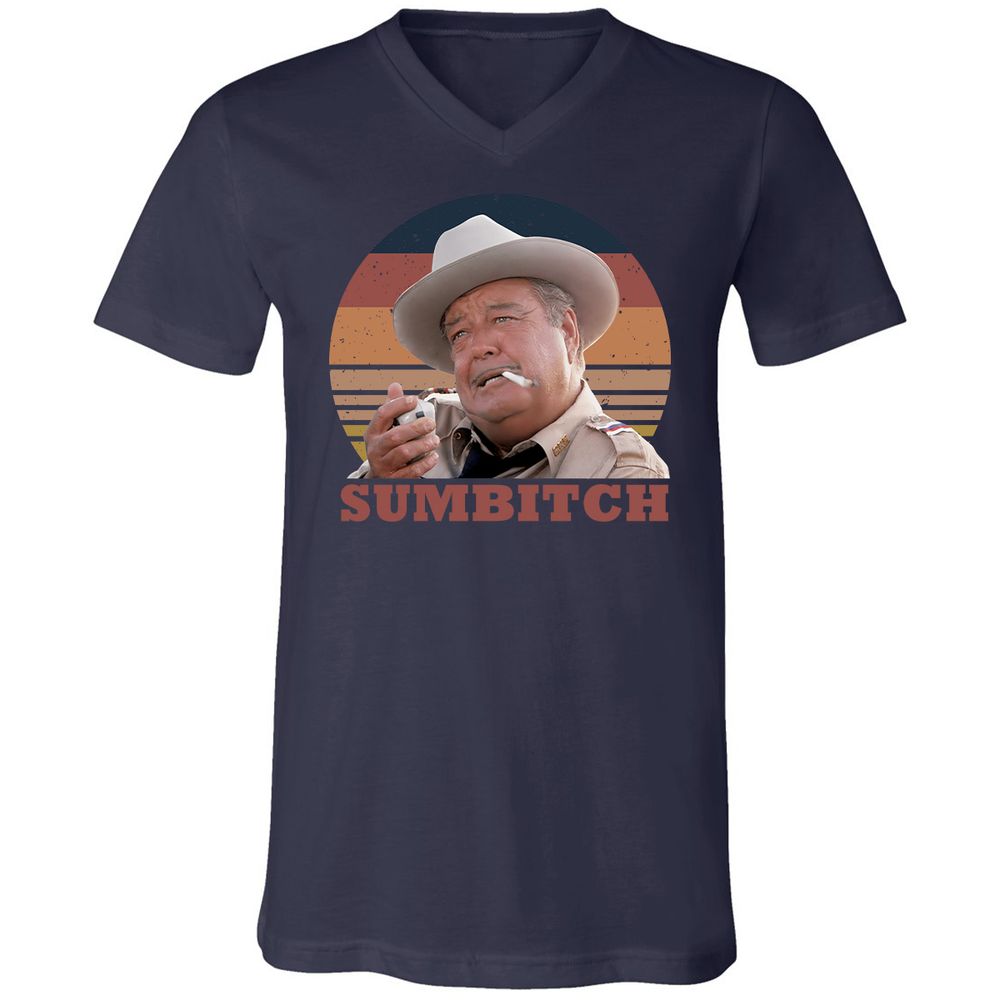 Unisex V-Neck T-Shirt - WM6SPV9Y - Navy - 2
