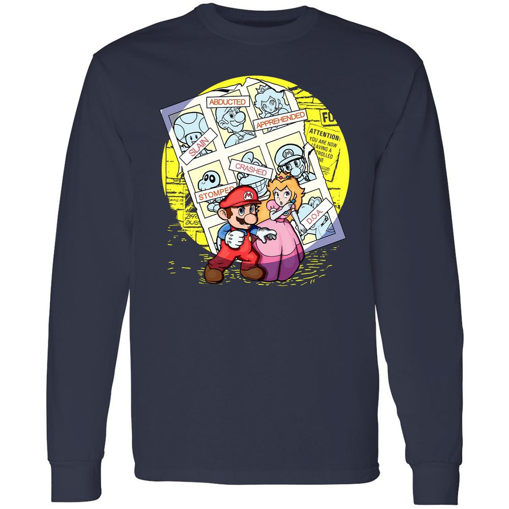 Long Sleeve T-Shirt - HP3GL6XE - Navy - 2