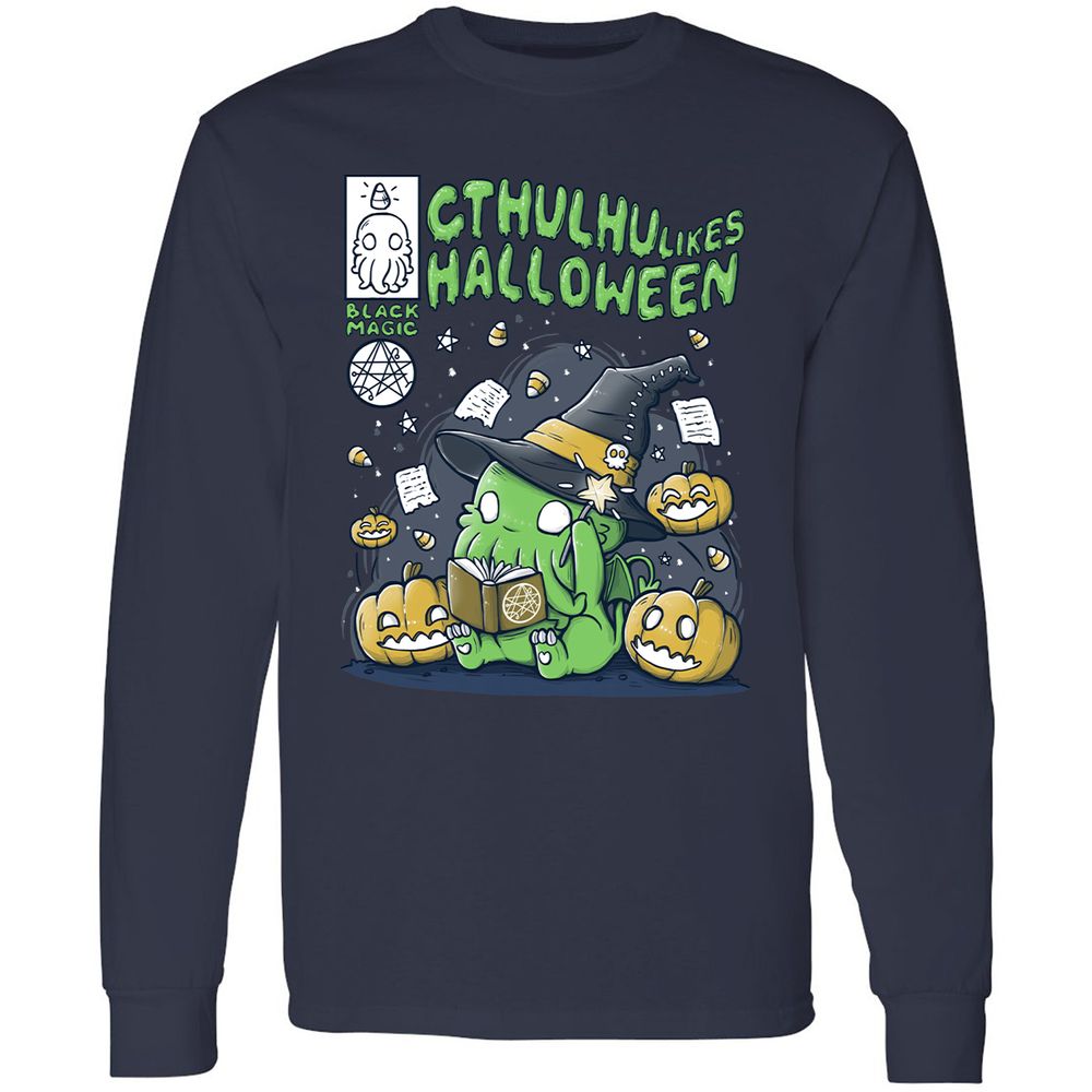 Long Sleeve T-Shirt - 4XXF1Q7N - Navy - 2