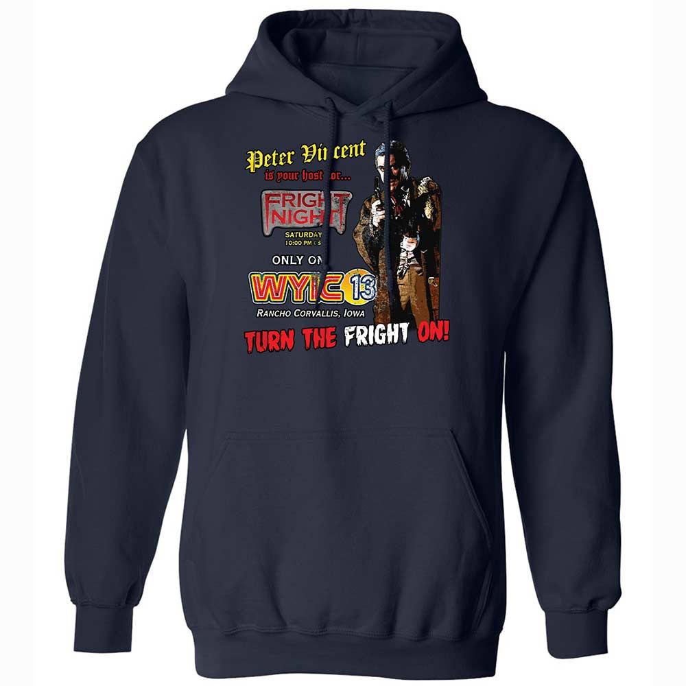 Peter Vincent Fright horror night cult - Navy - 2